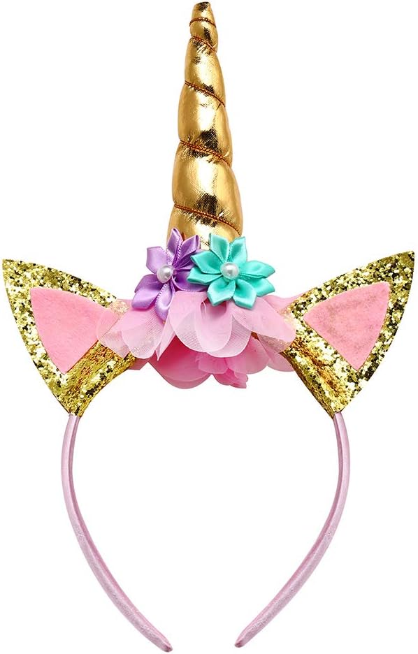 Shimmer Unicorn Dress for Girls 1-10Y