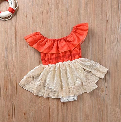 Sejardin Baby and Sis Moana Ruffled and Lace Romper Dress Set
