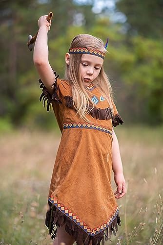 ReliBeauty Girls Native Costume 10-12 years Cohesive and Youthful Style