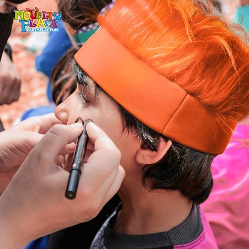 Crazy Orange Hairy Wig Headband - Novelty Place
