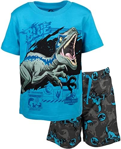 Jurassic World T-Shirt French Terry Shorts Set Big Kids