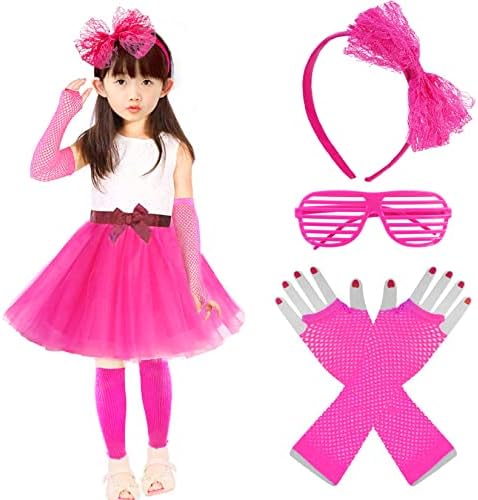 Kids 70s80s Party Costume - Multi-Purpose 6-in-1 Outfit