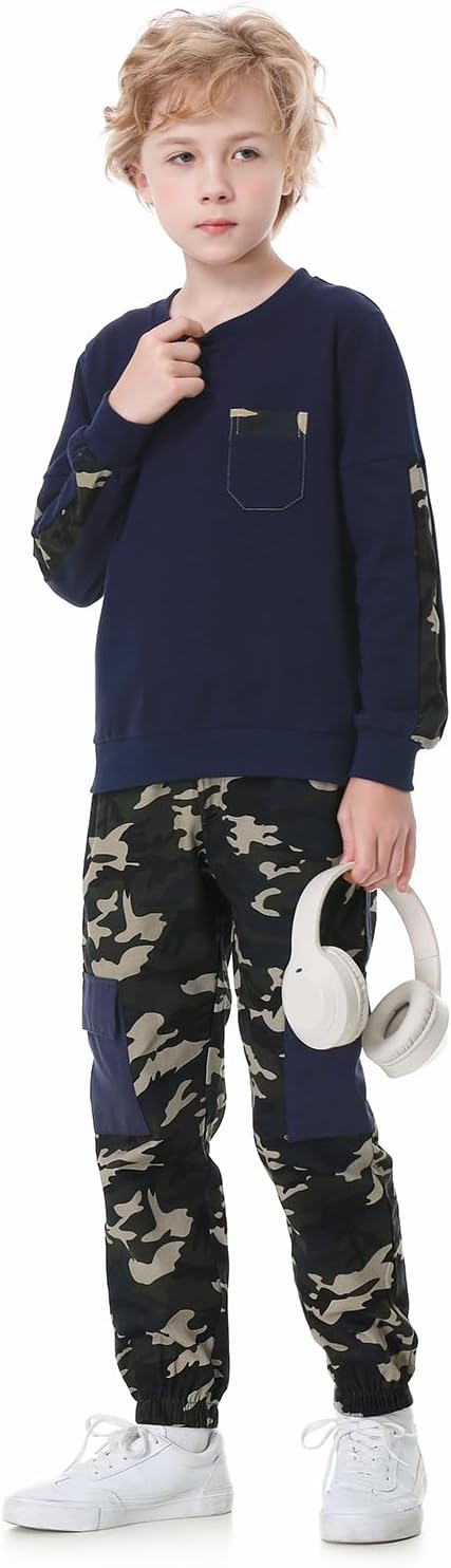 Classic Camouflage Outfit Set for Boys