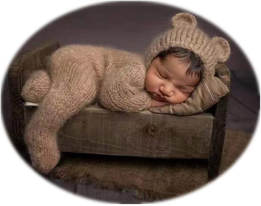 Vemonllas Mohair Baby Costume Set for Photography