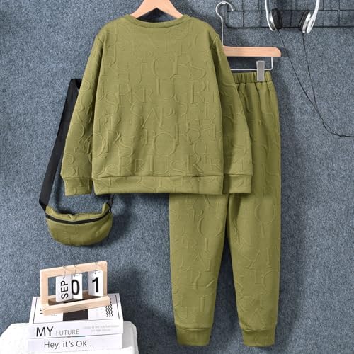 HIHA Boys Sweatsuit Set Comfort Style for FallWinter
