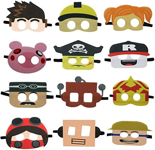 12-Segment Robot Felt Masks for Kids Robot Themed