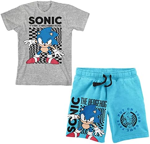Bioworld Sonic The Hedgehog Boys Tee and Shorts Set