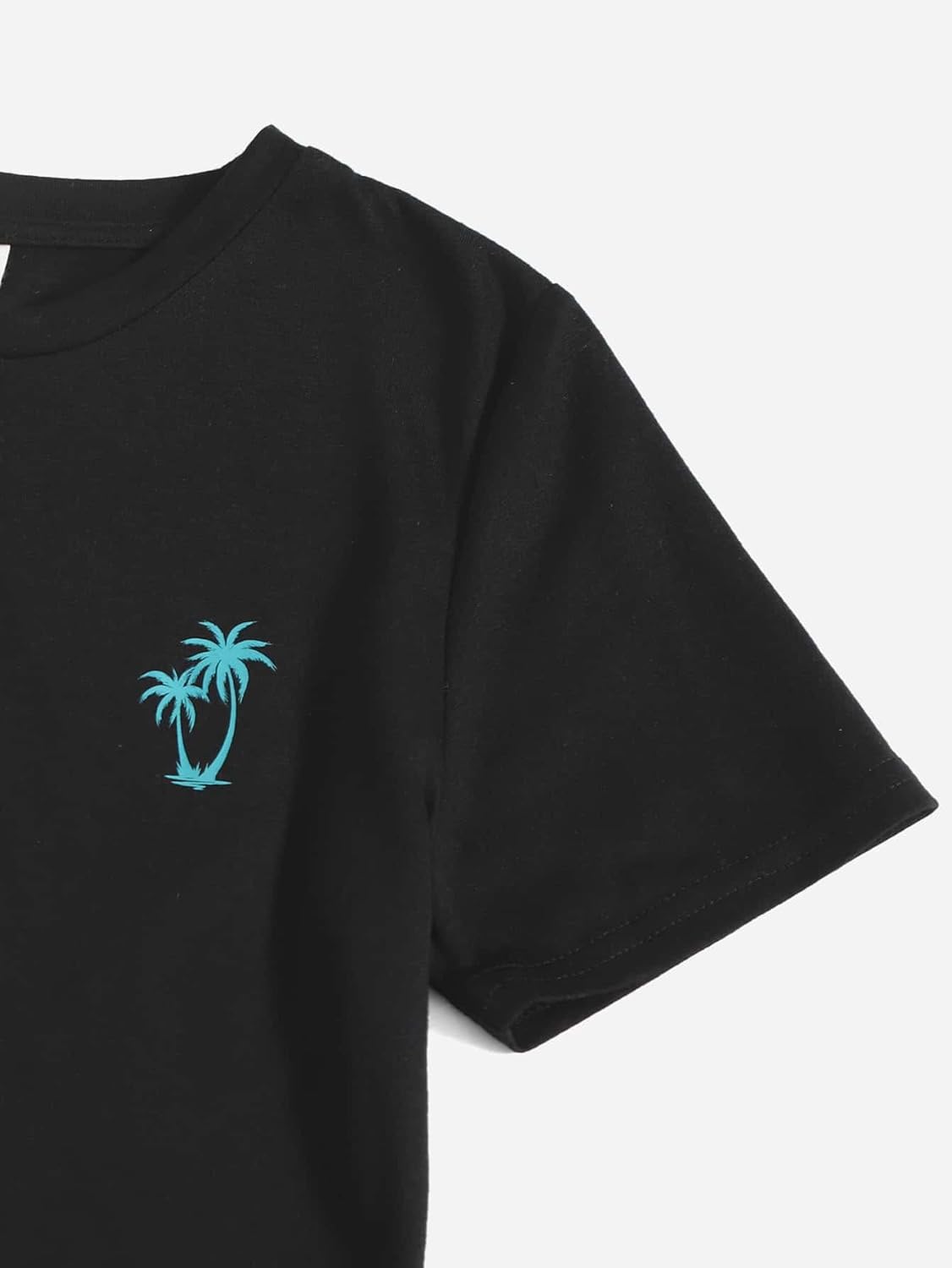 SHENHE Boys Tropical Print Short Sleeve Set