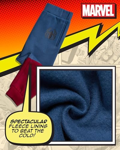 Marvel Boys 2-Piece Fleece Sweatsuit Set - Captain America Spider-Man