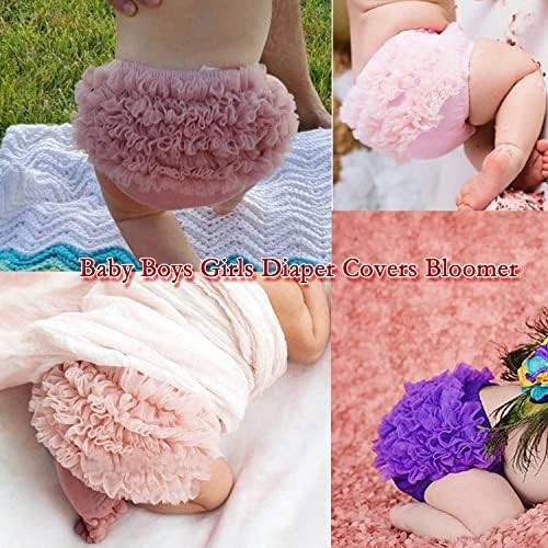 Stylish Cotton Diaper Cover Mesh Lace Ruffle Perfect for Photography