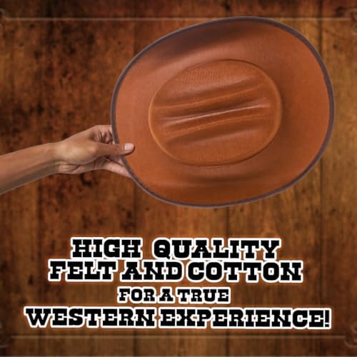 Junior Wild West Cowboy Hat - Red Bandana Kids Western Accessories