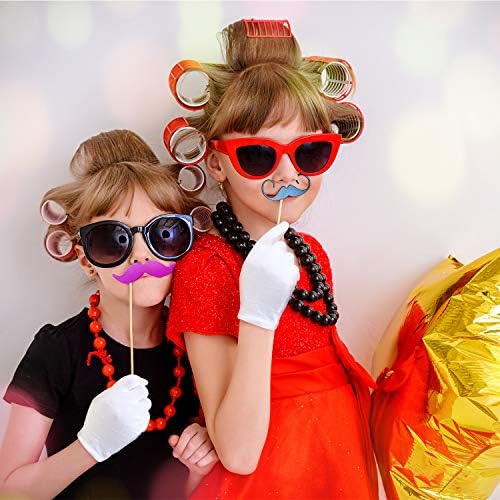 SATINIOR White Kids Gloves