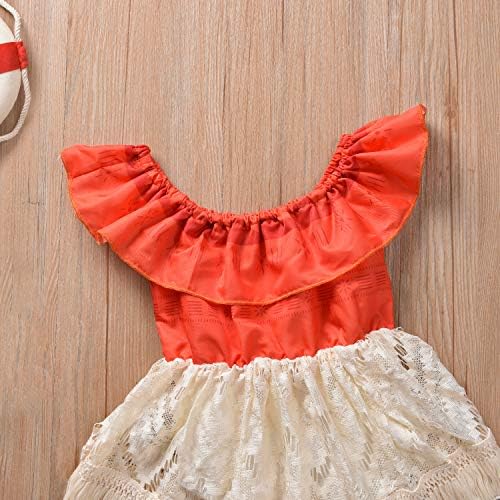 Sejardin Baby and Sis Moana Ruffled and Lace Romper Dress Set