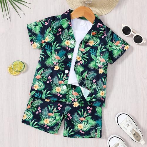 Perfect Boys Hawaiian Outfit 2Pcs Set for Kids