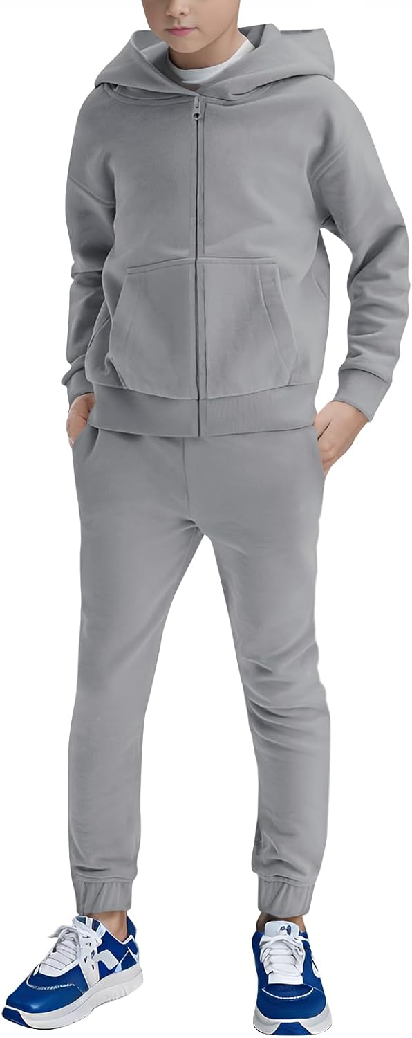 Haloumoning Boys Sweatsuits for Ages 5-14