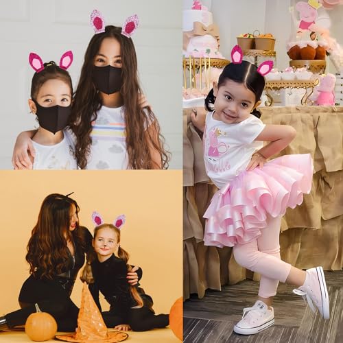 4pc Pink Pig Ear Clips for Kids