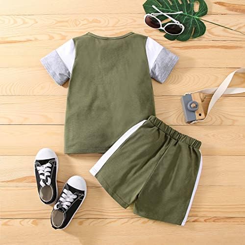 Toddler Boys Short Sleeve Print T-Shirt Shorts Set