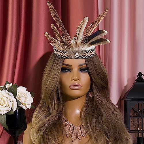 Feather Headband Accessories - Handmade Chief Costume