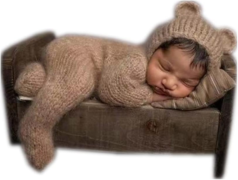 Vemonllas Mohair Baby Costume Set for Photography