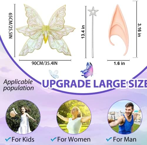 Gold Fairy Wings Dress Up Costume