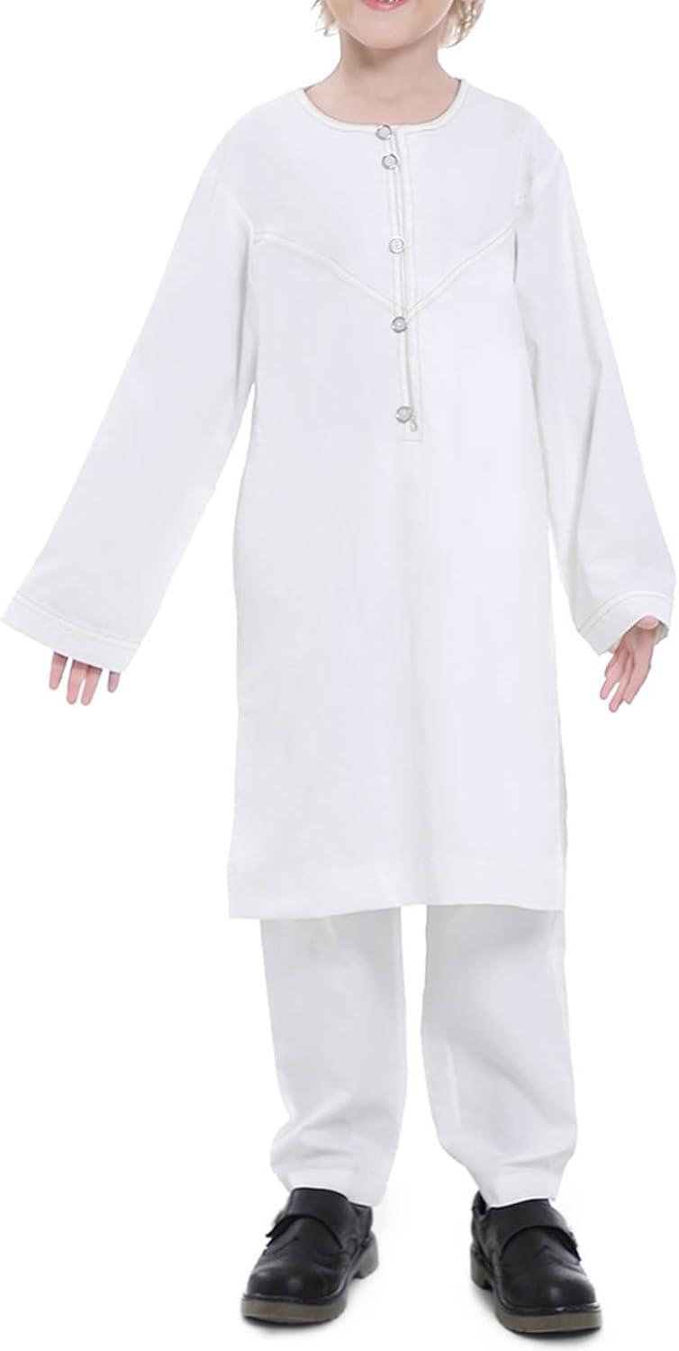 Perfect Fit Muslim Islamic Robe and Pants forKids Boys