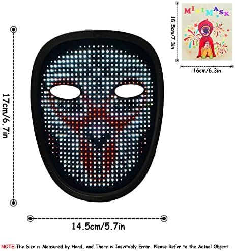 MOYACA LED Mask with Gesture Sensing for Kids Halloween costume