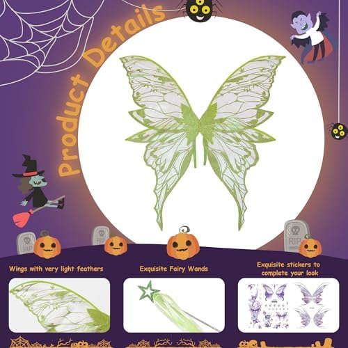 Woifunu Fairy Wings Costume Set