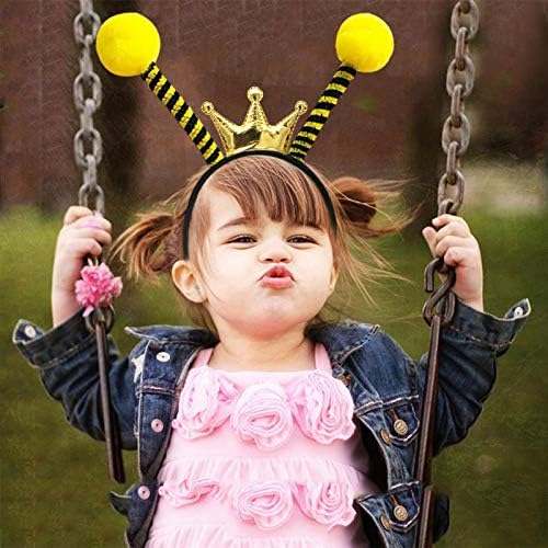 Bee Headband with Crown Antennas Ears