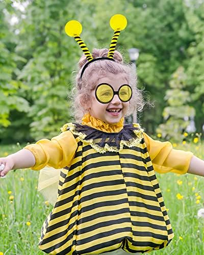 Bee costume headband glasses set for adults
