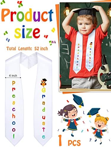 Geyoga Preschool Graduation Sash - Cute Owl Design
