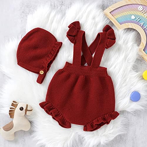 Ruffle Knit Sweater Romper for Babies