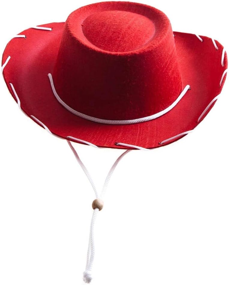 Perfect Kids Red Felt Cowboy Hat for Merry Moments