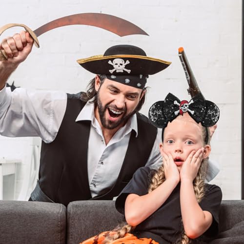 Pirate Mouse Ears Headband Halloween Party Accessories for Girls