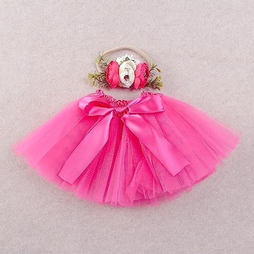 Elegant Tutu Skirt Headband Set for Baby Girls