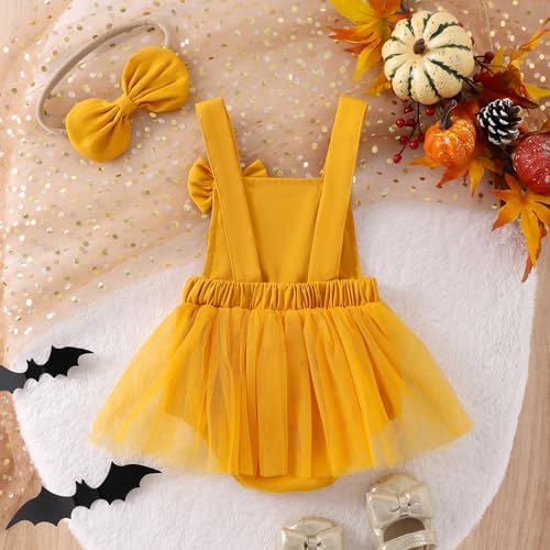 Halloween Baby Girls pumpkin costume romper 0-3 months