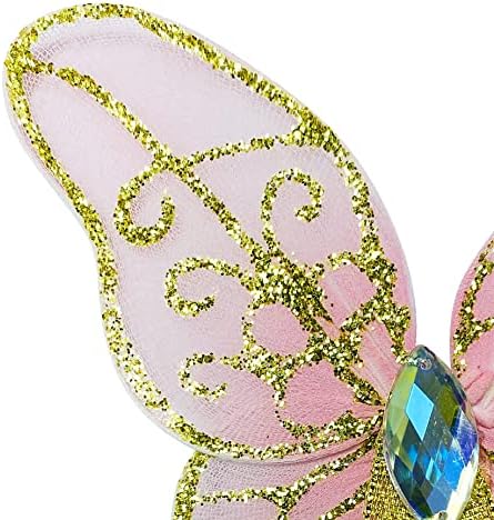 Girls Fairy Costume Set with Butterfly Wings Tutu Wand and Halo Headban