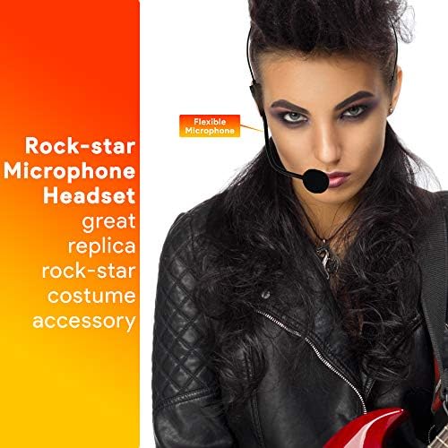 Skeleteen Rockstar Headset - Michael Jackson Mic and Headphones Prop