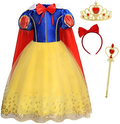 COTRIO Princess Dress Up Halloween Costume for Girls ToddlerKids