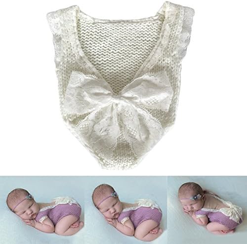 Zeroest Baby Girls Newborn Crochet Romper - Perfect for Photography