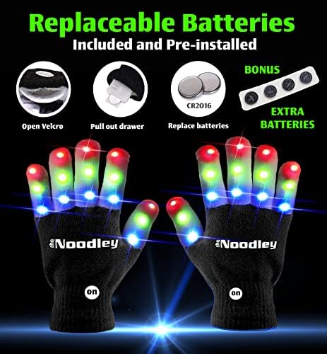 The Noodley LED Light-Up Gloves