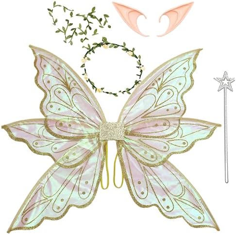 Gold Fairy Wings Dress Up Costume