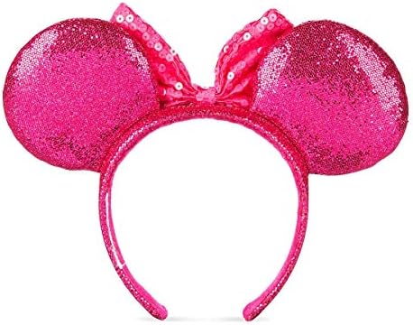 Minnie Mouse Glitter Sequin Ear HeadBand for Girls