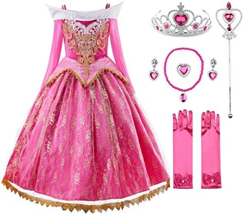 JerrisApparel Girls Pink Princess Costume Halloween Costumes