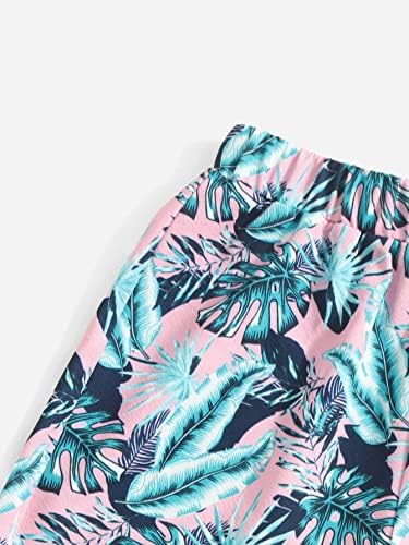 SHENHE Boys Tropical Print Short Sleeve Set