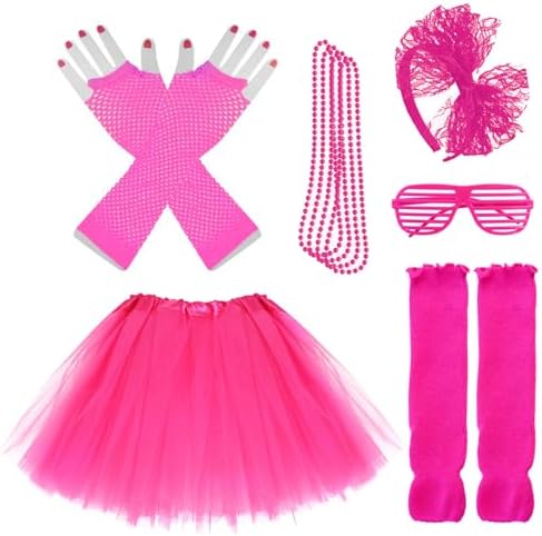 Kids 70s80s Party Costume - Multi-Purpose 6-in-1 Outfit