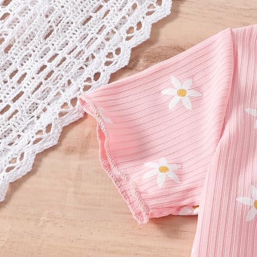 AMIMOJY Baby Girls Summer Dress Set 2Pcs