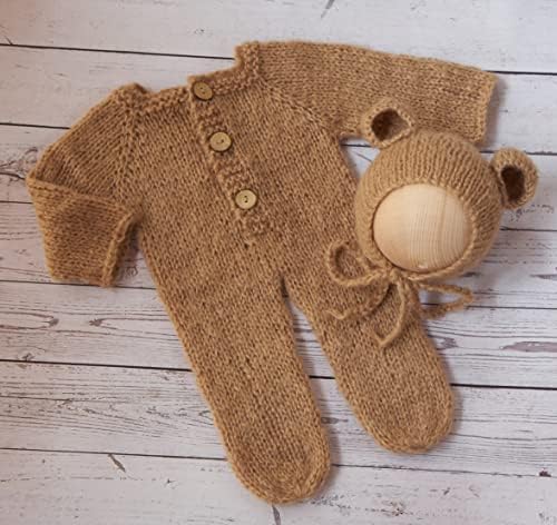 Vemonllas Mohair Baby Costume Set for Photography