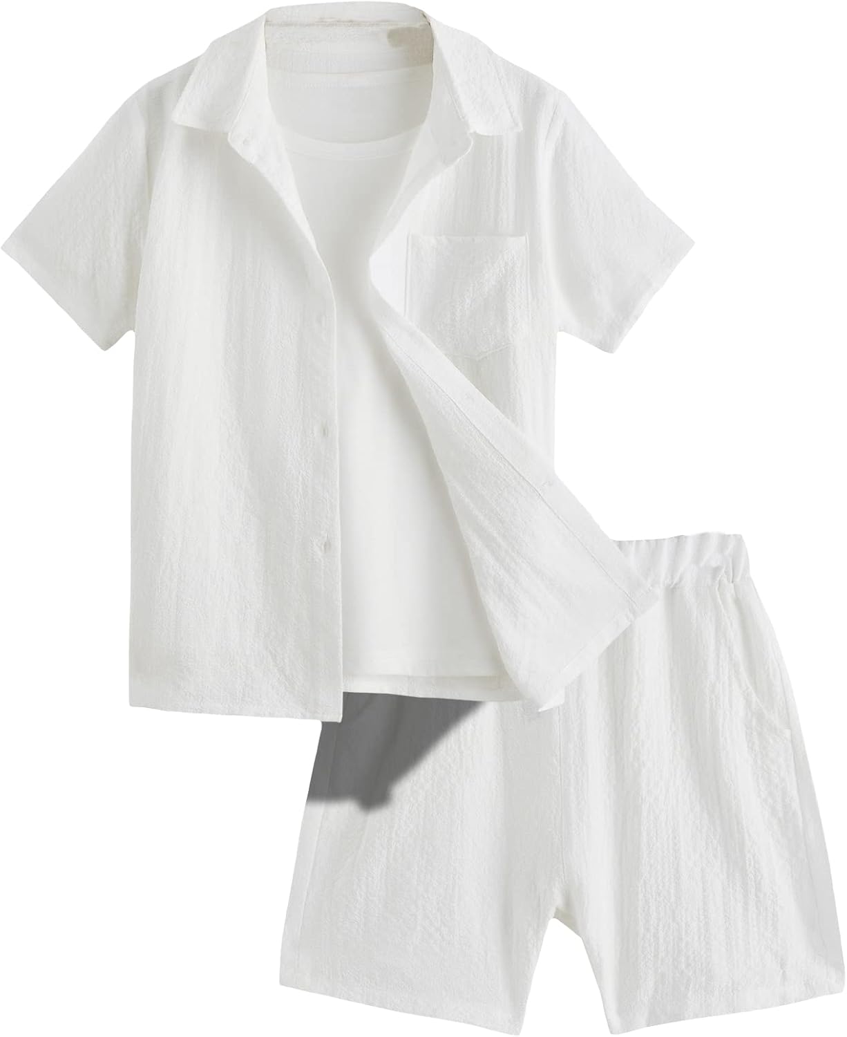 Verdusa Secure Waistband Casual Outfit with Breathable Fabric for Boys