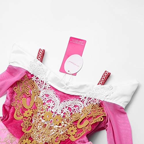 JerrisApparel Girls Pink Princess Costume Halloween Costumes