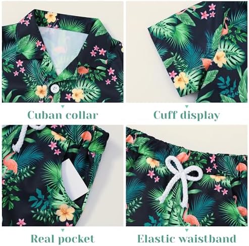Perfect Boys Hawaiian Outfit 2Pcs Set for Kids
